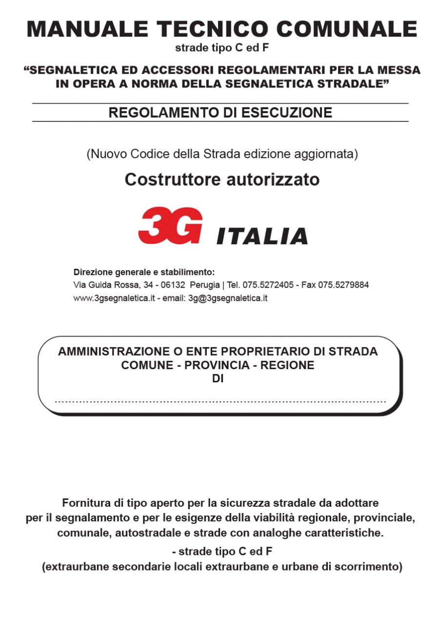 Manuale tecnico comunale